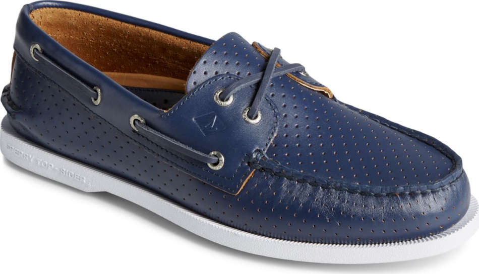 Authentic Original 2-Eye Perforated Boat Shoe Sperry Navy