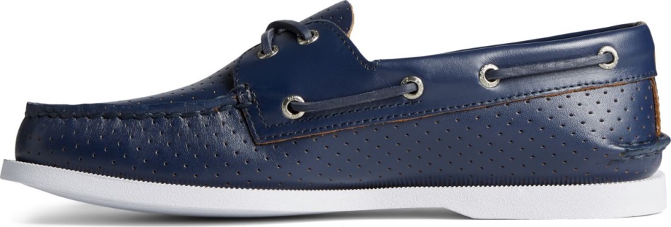 Authentic Original 2-Eye Perforated Boat Shoe Sperry Navy