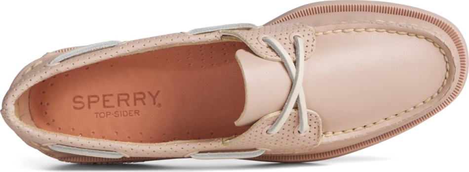 Authentic Original 2-Eye Pin Perforated Boat Shoe Rose Sperry