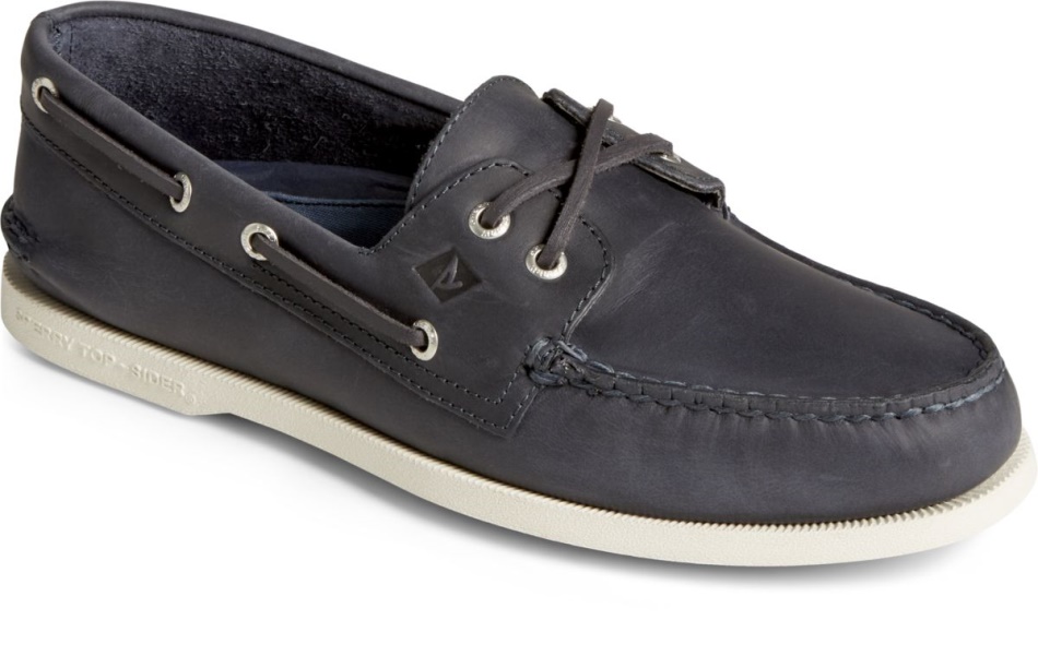 Authentic Original Cross Lace Boat Shoe Sperry Navy