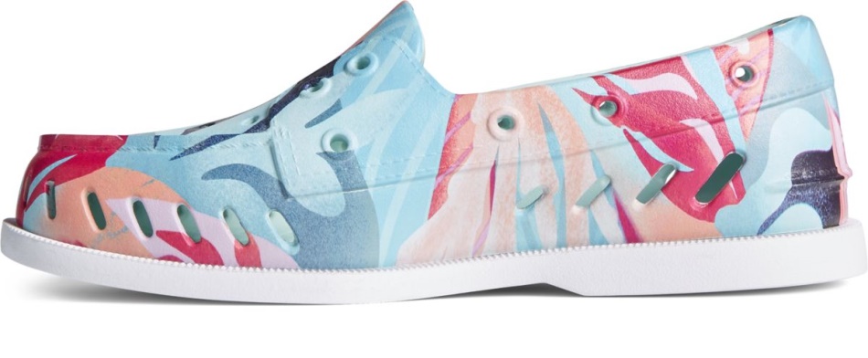 Authentic Original Float Coral Floral Boat Shoe Pink Multi Sperry