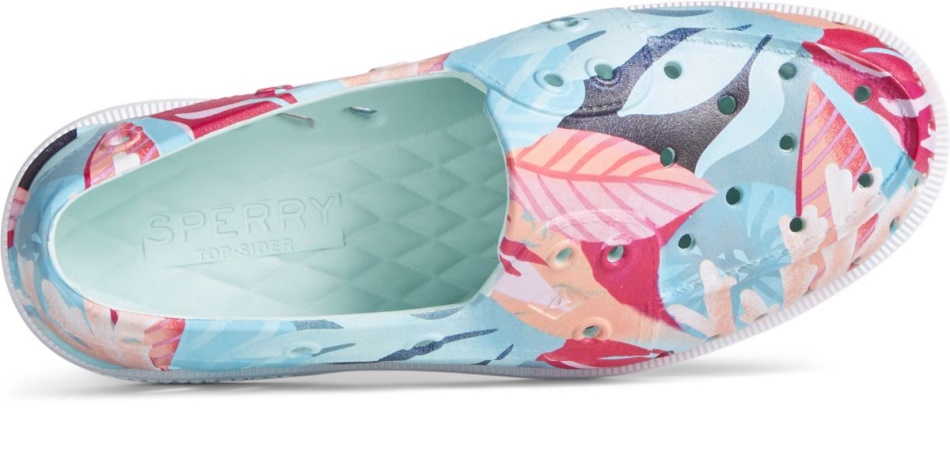 Authentic Original Float Coral Floral Boat Shoe Pink Multi Sperry