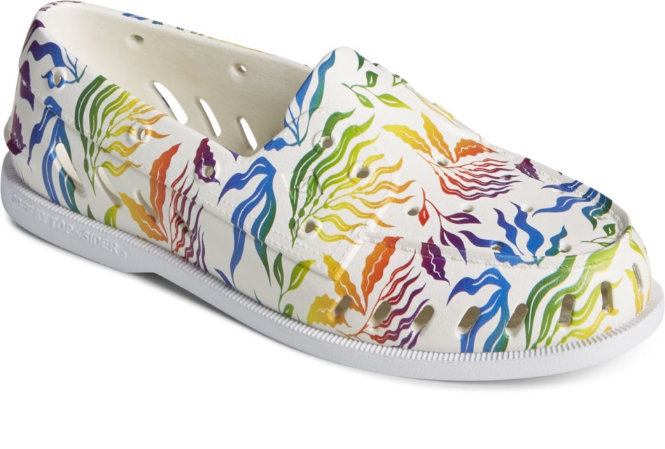 Authentic Original Float Pride Boat Shoe Sperry White