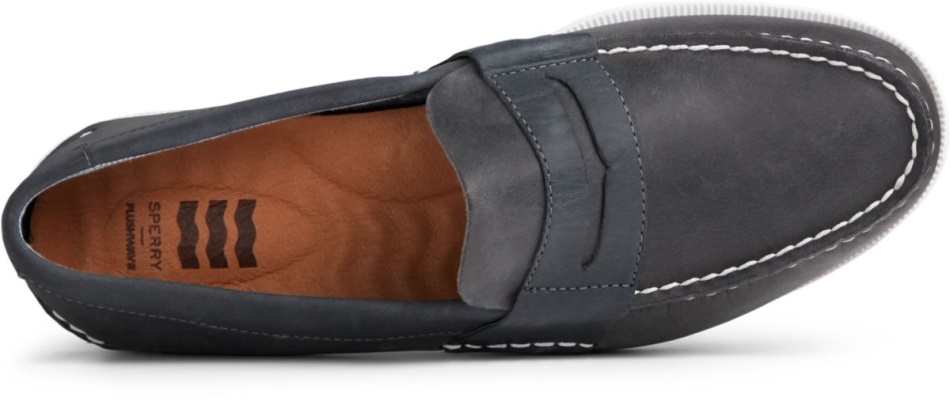 Authentic Original PLUSHWAVE Penny Loafer Navy Sperry