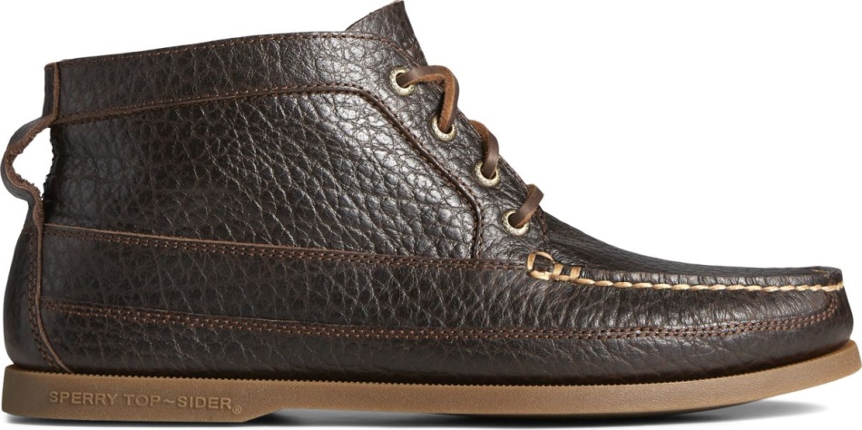 Authentic Original Tumbled Leather Boat Chukka Dark Brown Sperry