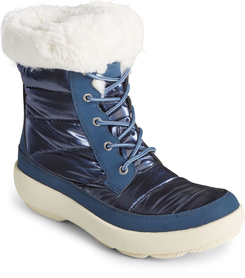 Bearing PLUSHWAVE Shimmer Nylon Boot Navy Sperry