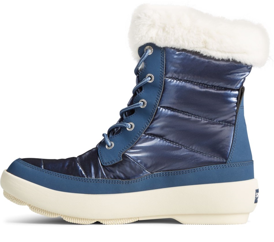 Bearing PLUSHWAVE Shimmer Nylon Boot Navy Sperry