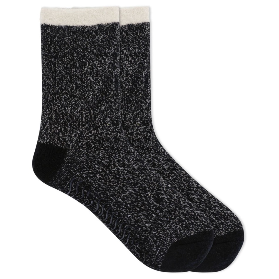 Cable Knit Cabin Cozy Sock Sperry Black