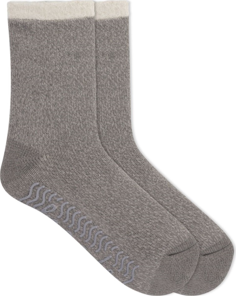 Cable Knit Cabin Cozy Sock Sperry Grey Heather
