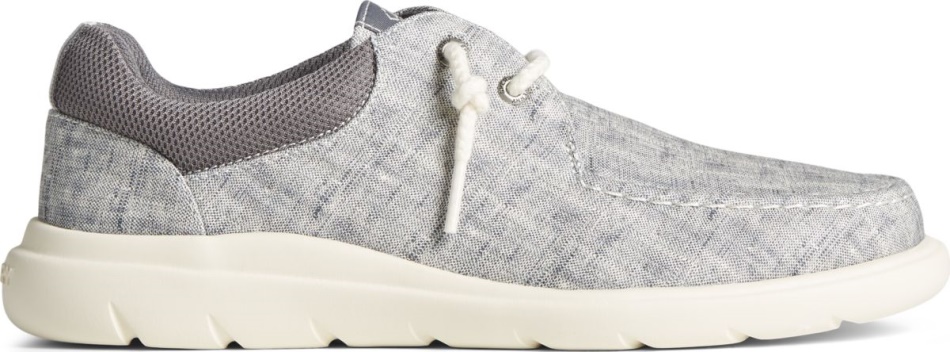 Captains Moc Chambray Loafer Grey Sperry