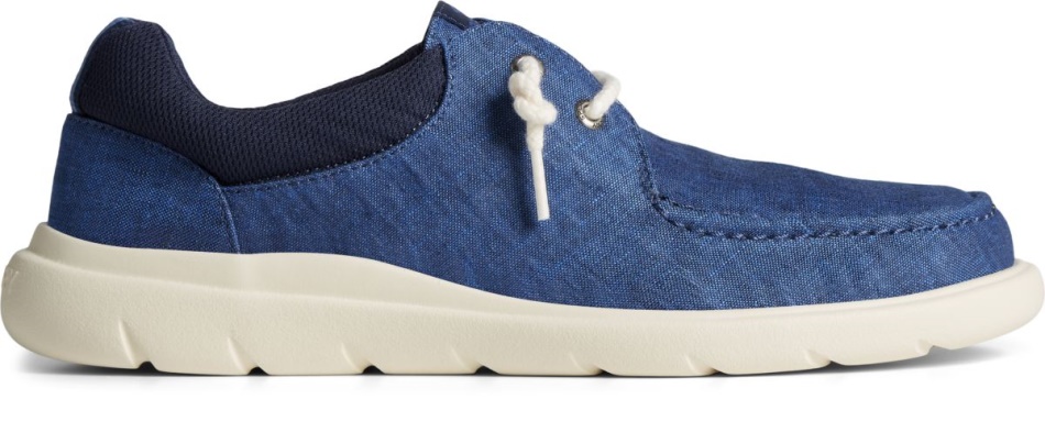 Captains Moc Chambray Slip On Navy Sperry