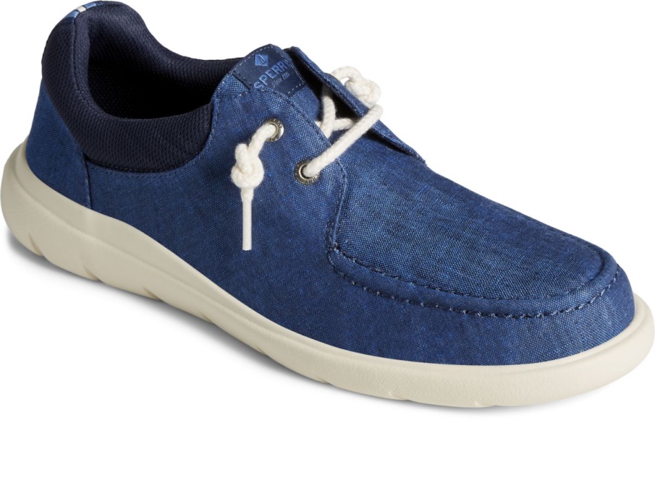 Captain\s Moc Chambray Slip On Navy Sperry