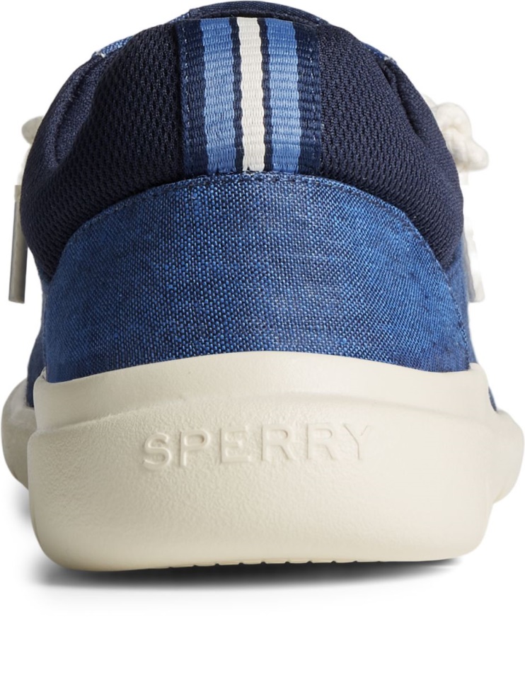 Captain\s Moc Chambray Slip On Navy Sperry