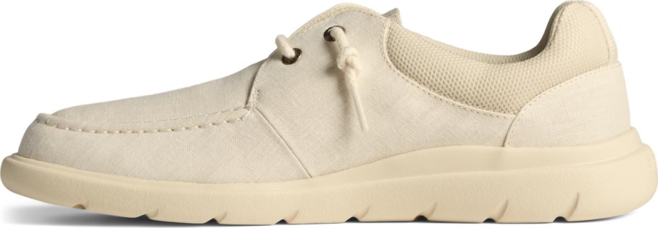 Captain\s Moc Chambray Slip On Sperry Ivory