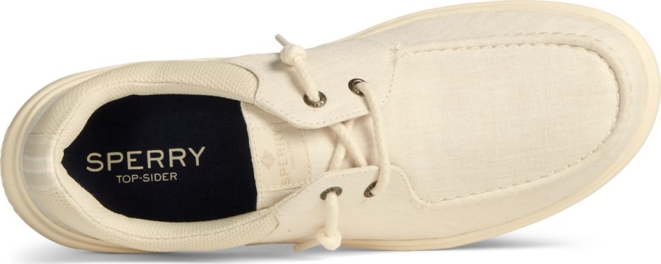 Captain\s Moc Chambray Slip On Sperry Ivory