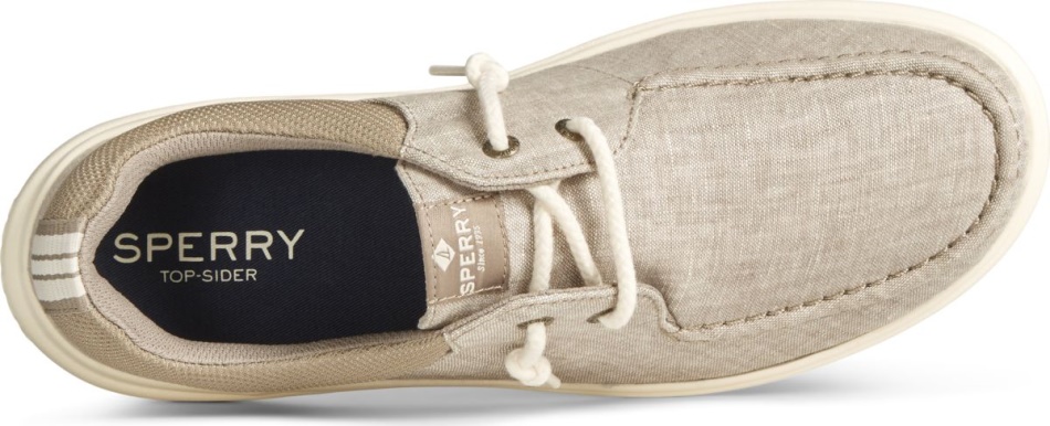 Captain\s Moc Chambray Slip On Sperry Khaki