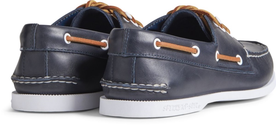 Cloud Authentic Original 3-Eye Leather Boat Shoe Navy Sperry