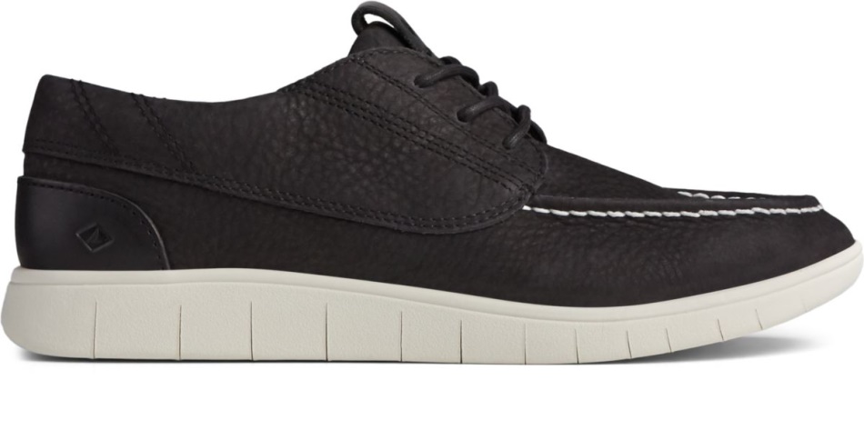 Coastal PLUSHWAVE Lace Up 3-Eye Black Sperry