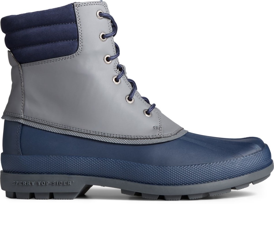 Cold Bay Duck Boot Thinsulate Sperry Navy Grey
