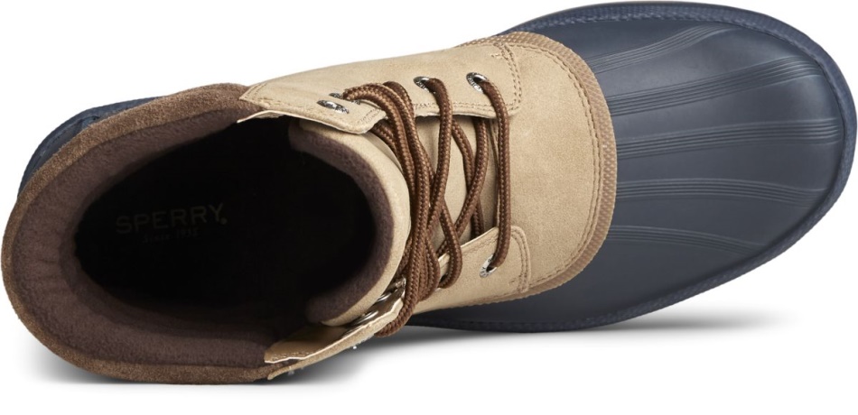 Cold Bay Duck Boot Thinsulate Sperry Taupe Navy