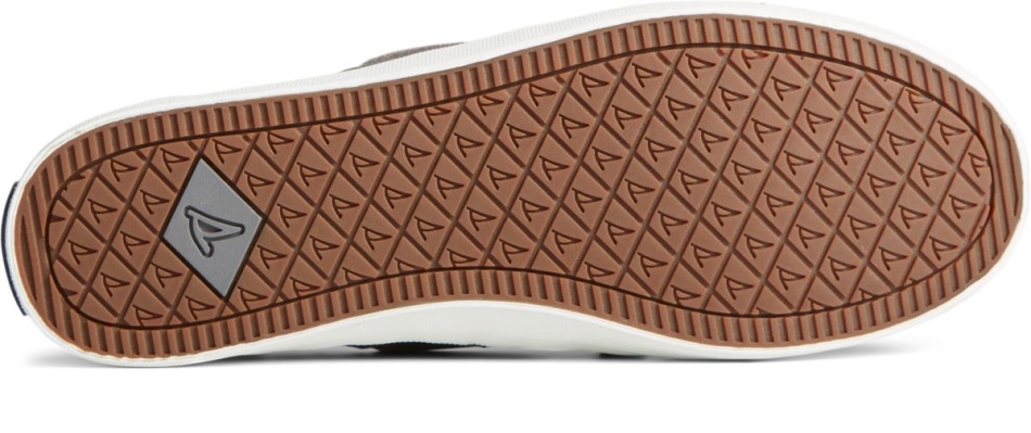 Crest Boat Cheetah Suede Sneaker Sperry Grey