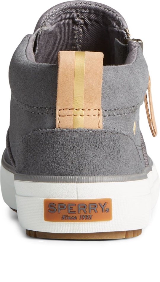 Crest Lug Suede Chukka Grey Sperry