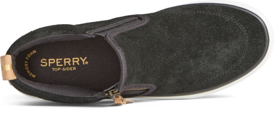 Crest Lug Suede Chukka Sperry Black