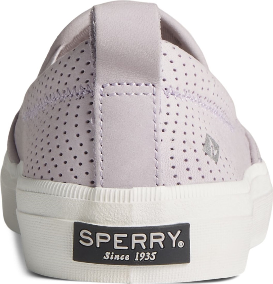 Crest Twin Gore Leather Wave Perforated Sneaker Sperry Lilac