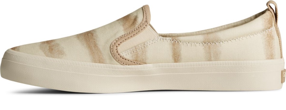 Crest Twin Gore Tie Dye Stripe Sneaker Taupe Sperry