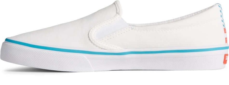 Crest Twin Gore Twisted Textile Slip On Sneaker White Sperry