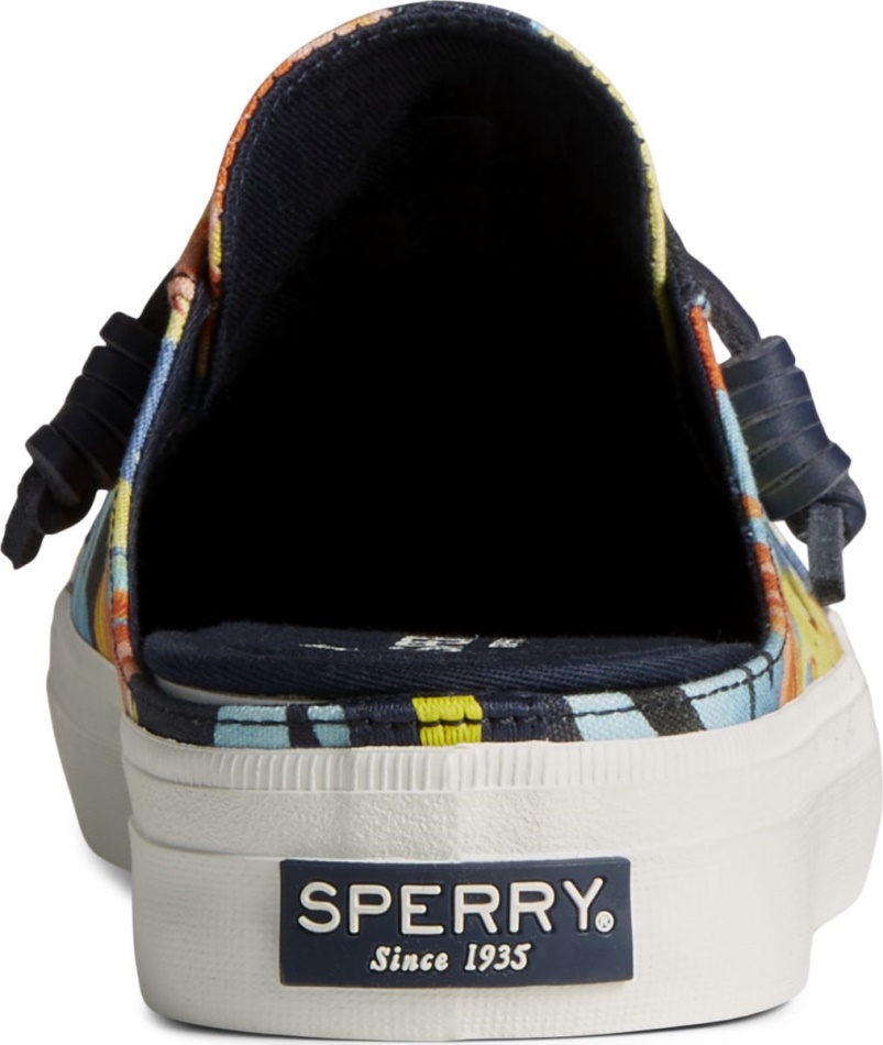 Crest Vibe Coral Floral Mule Sneaker Navy Multi Sperry