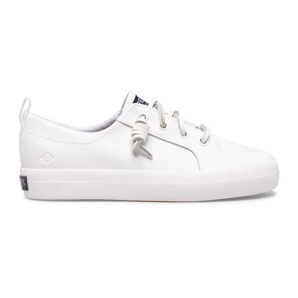 Crest Vibe Junior Sneaker All White Sperry