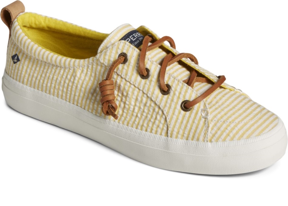 Crest Vibe Seersucker Sneaker Sperry Yellow