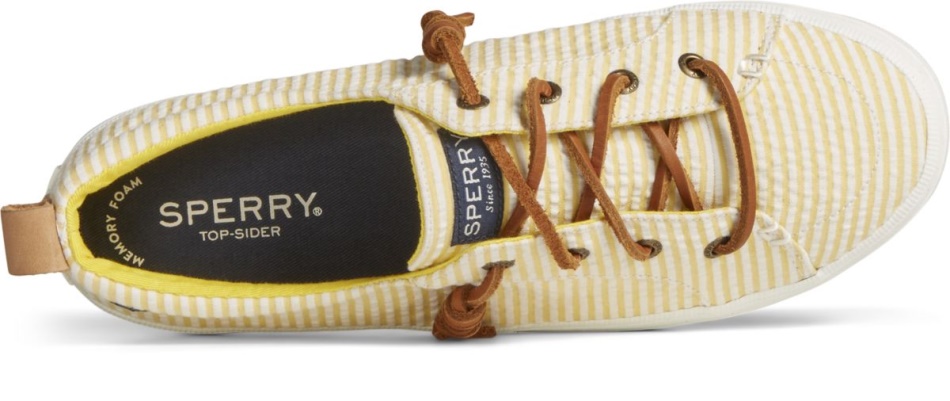 Crest Vibe Seersucker Sneaker Sperry Yellow