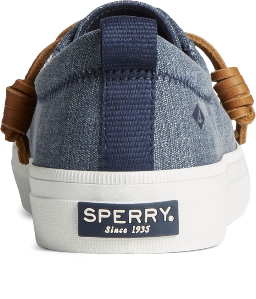 Crest Vibe Textile Stripe Sneaker Navy Sperry