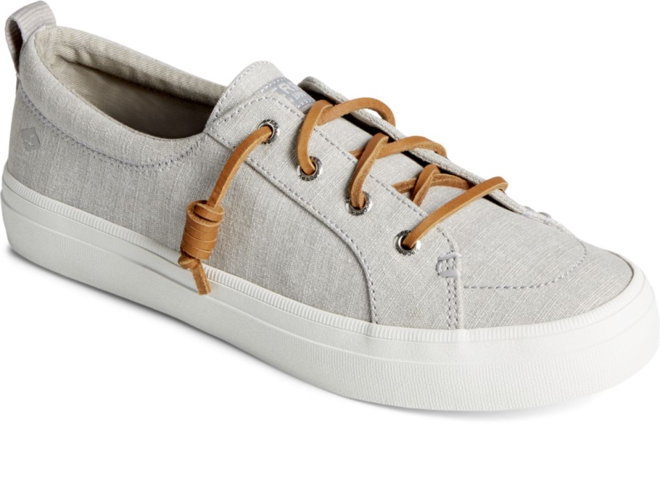 Crest Vibe Textile Stripe Sneaker Sperry Grey