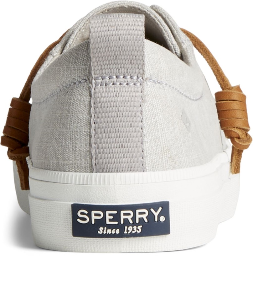 Crest Vibe Textile Stripe Sneaker Sperry Grey