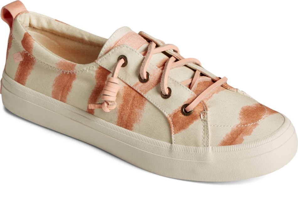 Crest Vibe Tie Dye Stripe Sneaker Rose Sperry