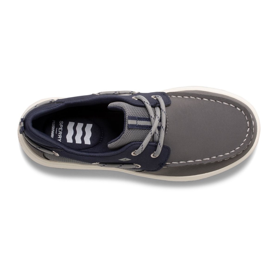 Fairwater PLUSHWAVE Boat Shoe Grey Navy Sperry