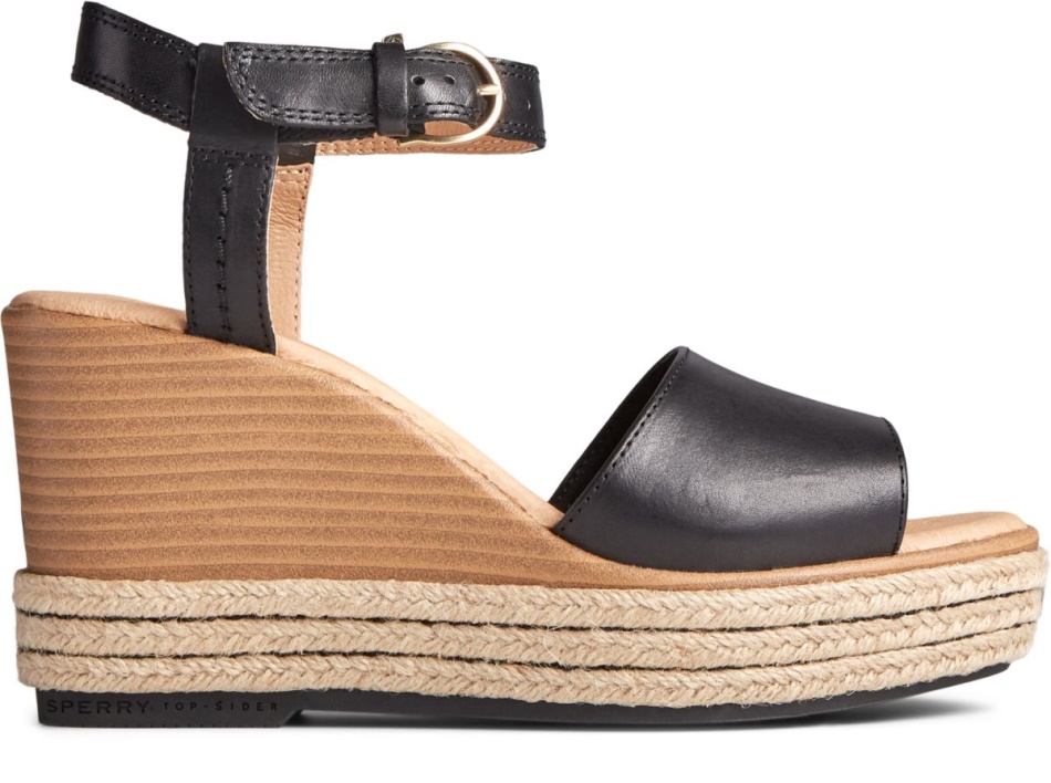Fairwater PLUSHWAVE Wedge Sandal Black Sperry