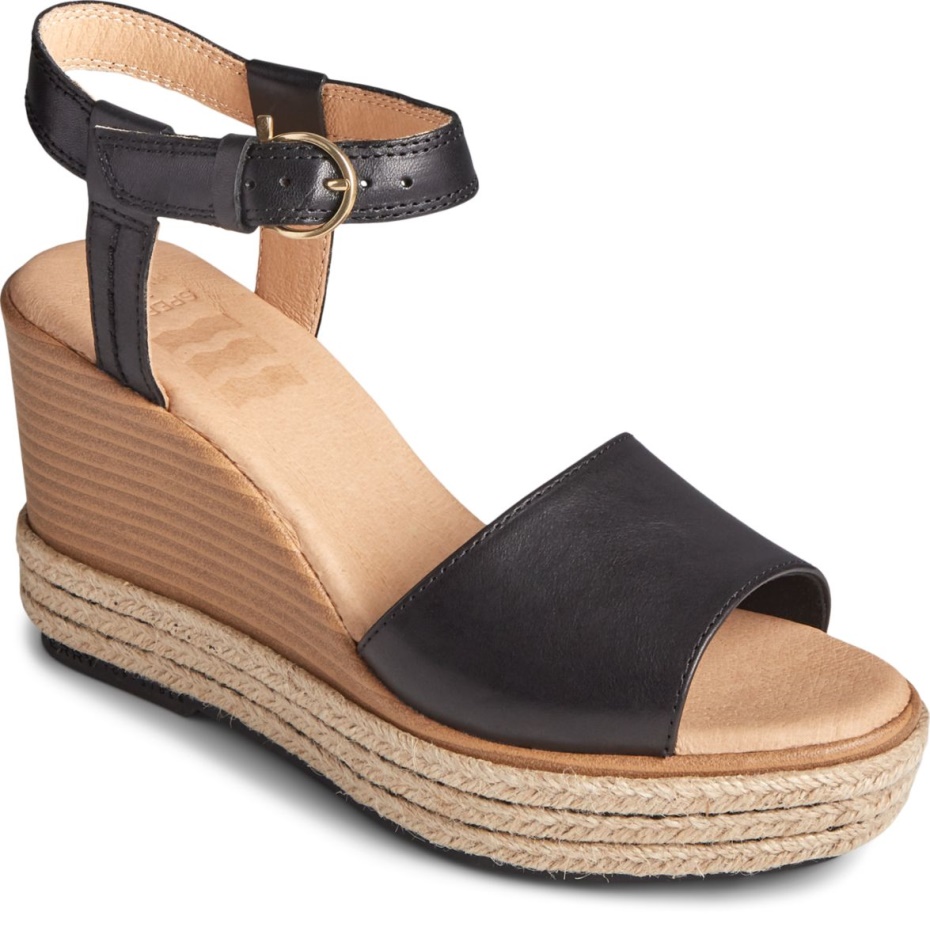 Fairwater PLUSHWAVE Wedge Sandal Black Sperry