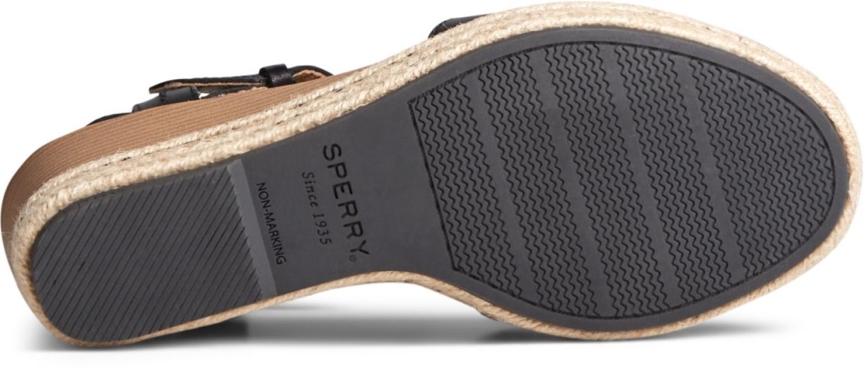 Fairwater PLUSHWAVE Wedge Sandal Black Sperry