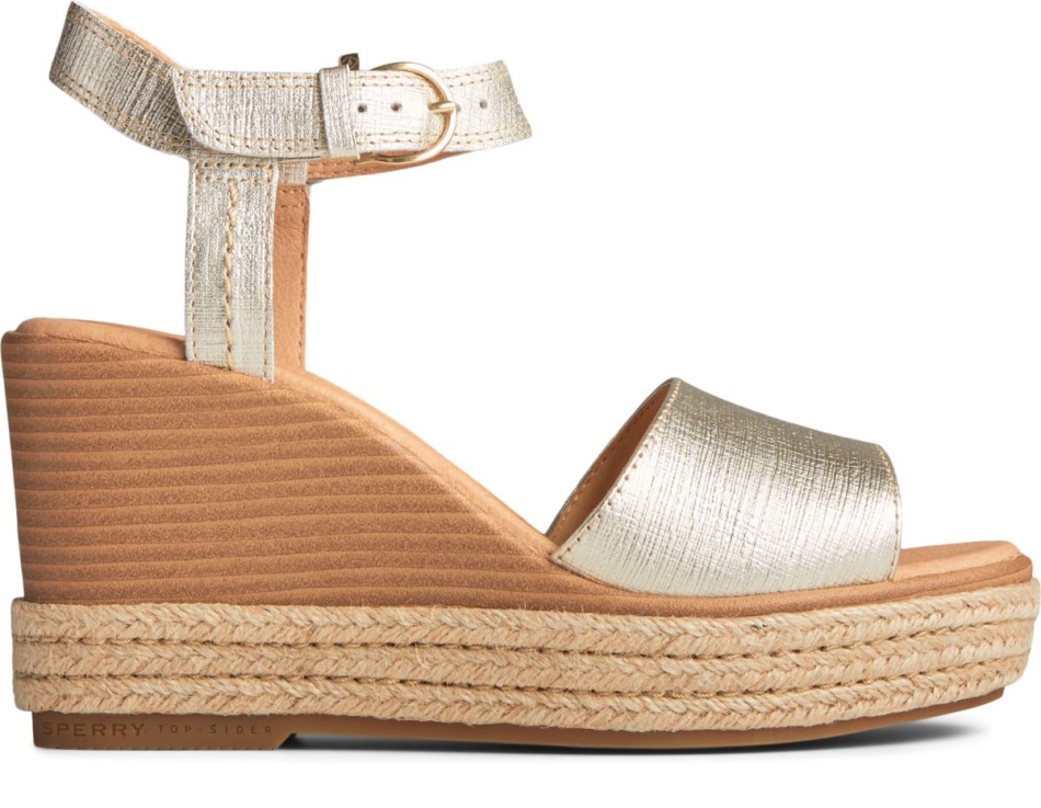 Fairwater PLUSHWAVE Wedge Sandal Sperry Gold