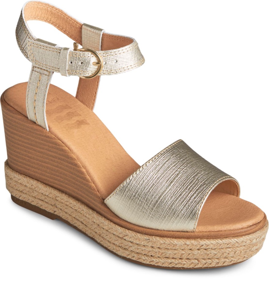 Fairwater PLUSHWAVE Wedge Sandal Sperry Gold