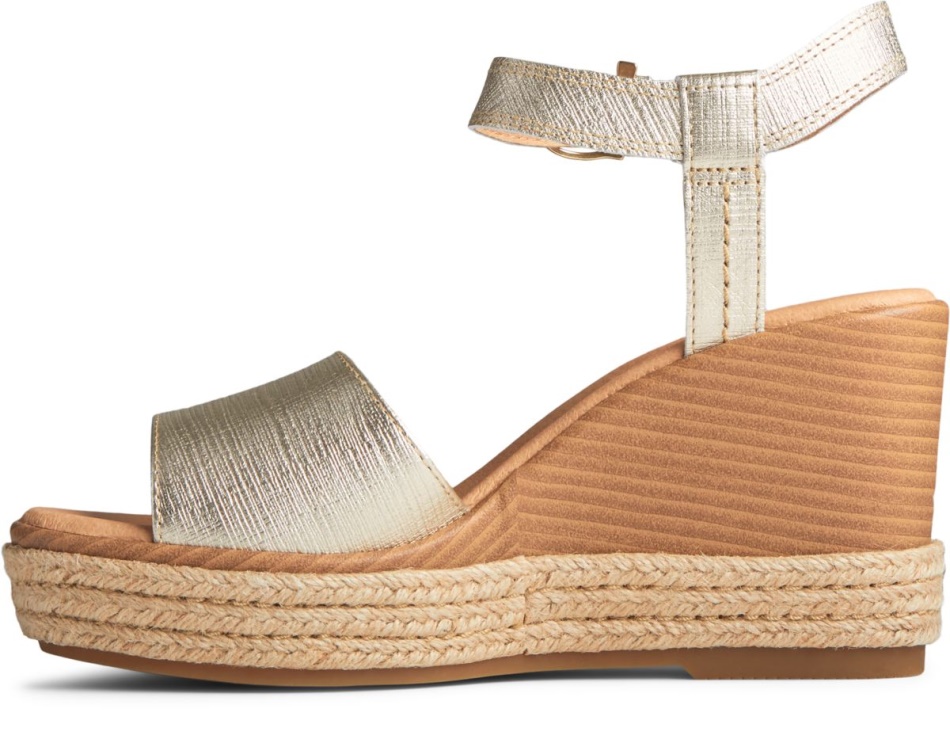 Fairwater PLUSHWAVE Wedge Sandal Sperry Gold
