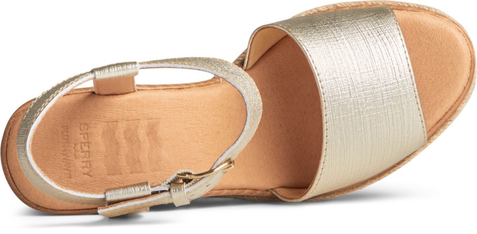 Fairwater PLUSHWAVE Wedge Sandal Sperry Gold