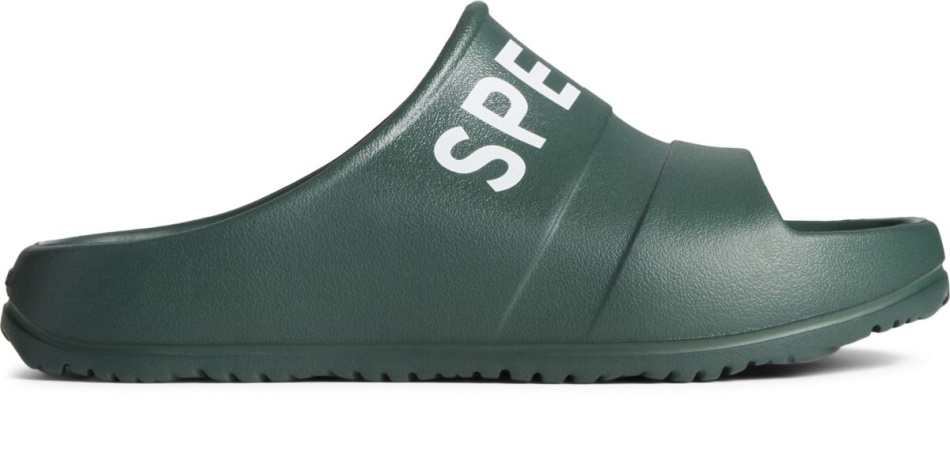 Float Slide Logo Sandal Sperry Green