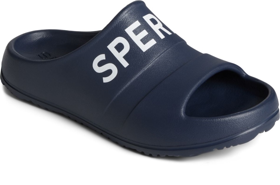 Float Slide Logo Sandal Sperry Navy