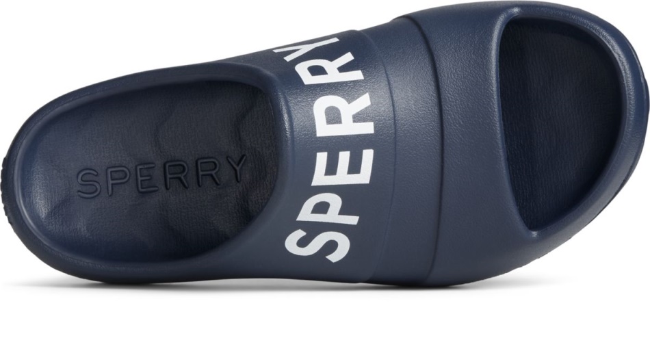 Float Slide Logo Sandal Sperry Navy