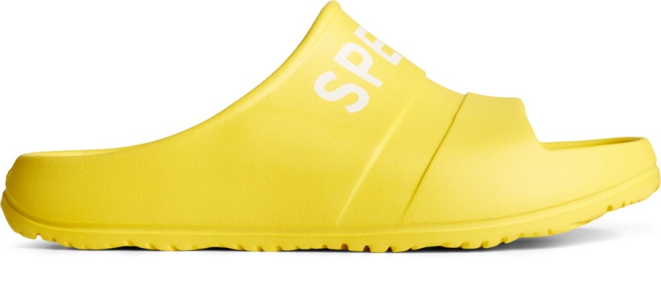 Float Slide Logo Sandal Yellow Sperry